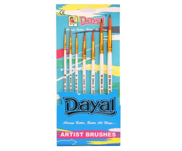 Dayal Round Brush Set Of 7 1 Dayal Round Brush Set Of 7 1